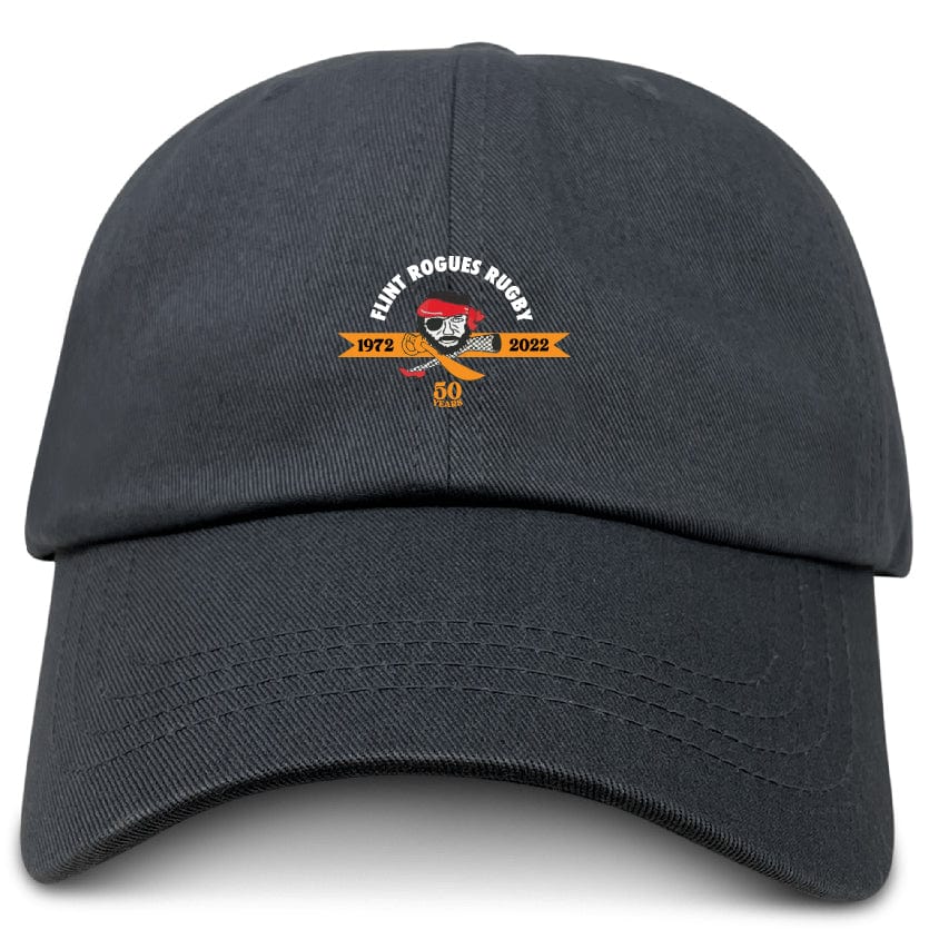 Flint Rogues Adult Low-Profile Cotton Twill Dad Cap - Image 2