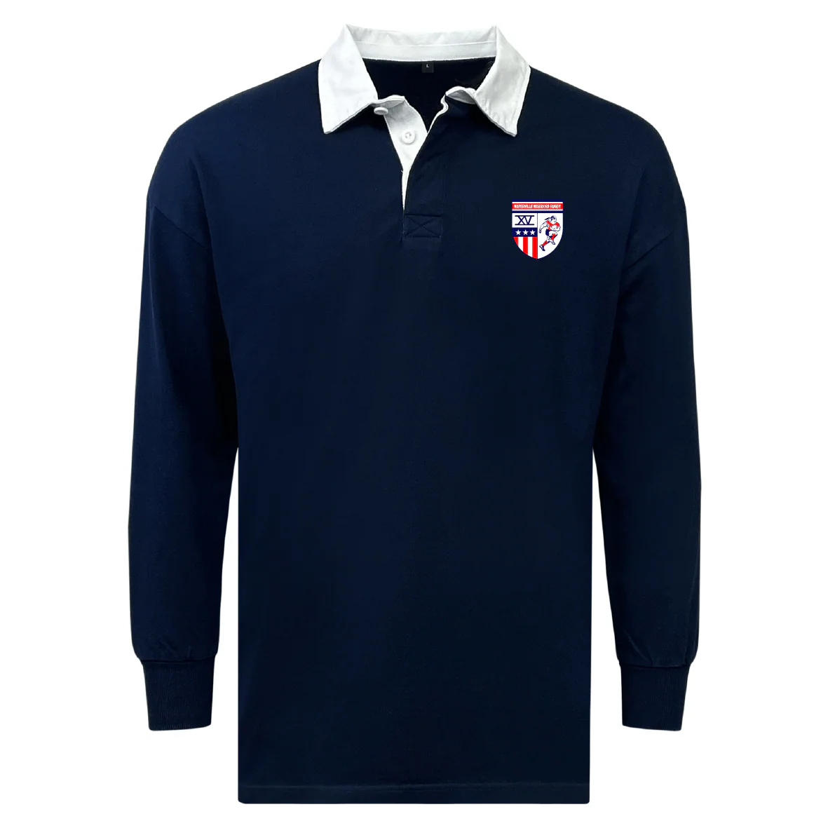 Naperville Warriors Classic Long Sleeve Solid Rugby Jersey