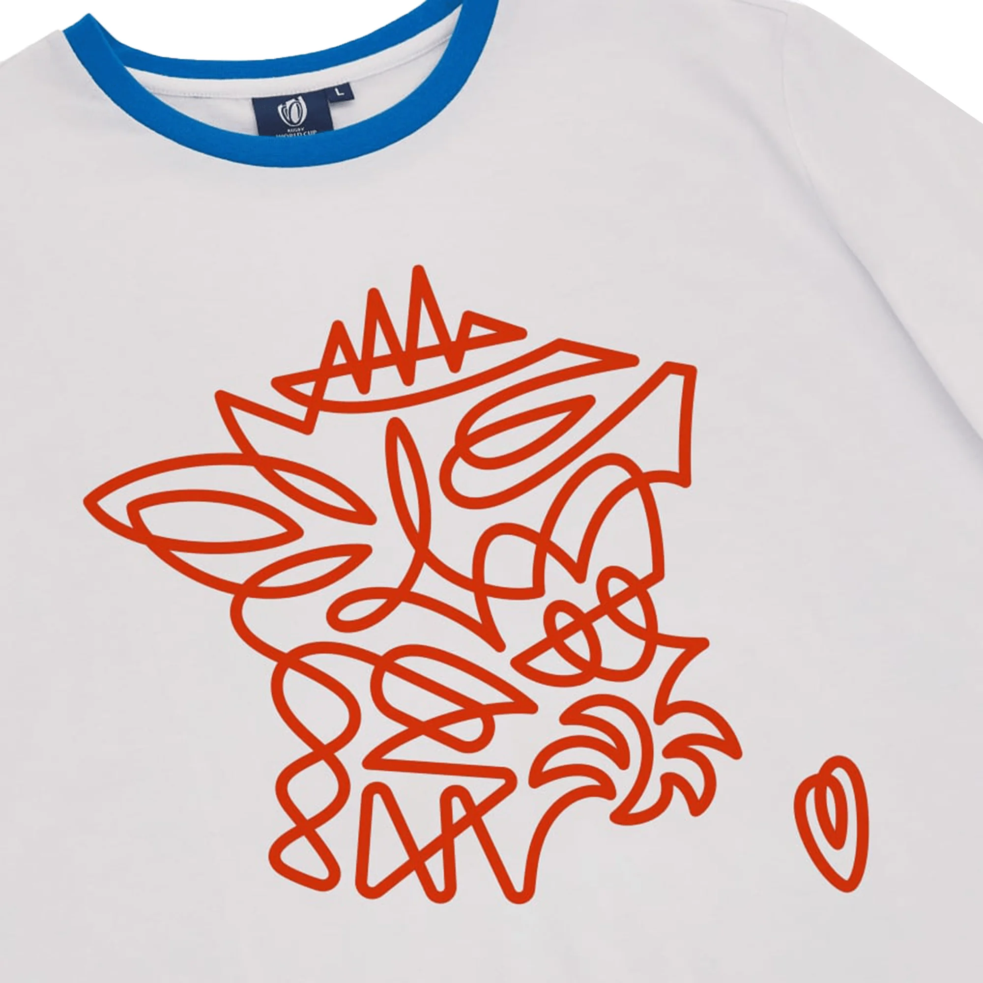 RWC23 France Logo Poly/Cotton Tee by Macron - Image 3