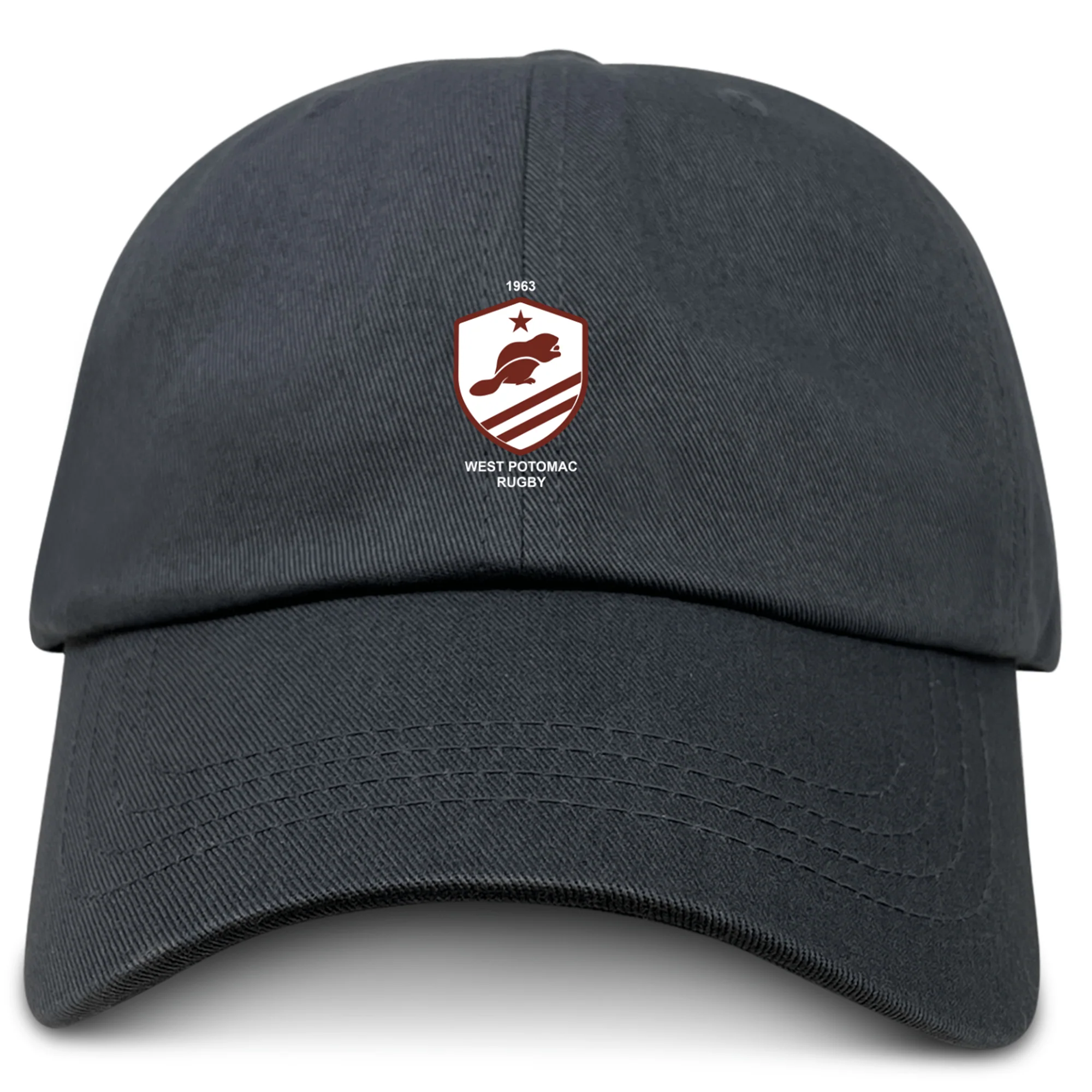 West Potomac RFC Adult Low-Profile Cotton Twill Dad Cap - Image 2